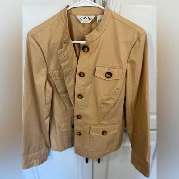 ORVIS Safari Women’s Button Up Lightweight Jacket Size 10 Khaki 100% Cotton - Picture 7 of 7